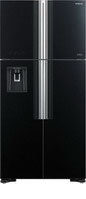 Холодильник Side by Side Hitachi R-W 662 PU7 GBK чёрное стекло