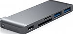 USB-хаб Satechi Type-C USB 3.0 Passthrough Hub для Macbook 12, серый космос (ST-TCUPM)