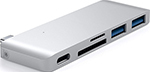 USB-хаб Satechi Type-C USB 3.0 Passthrough Hub для Macbook 12, серебристый (ST-TCUPS)