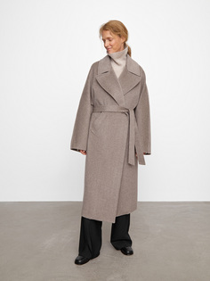 Пальто из шерсти с поясом 12 Storeez