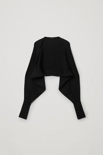 ВЯЗАНЫЙ КОМБИНИРОВАННЫЙ КАРДИГАН ИЗ ШЕРСТИ МЕРИНОС COS