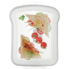 Контейнер пищевой для бутербродов пластик, 25х7х4.2 см, Бытпласт, Phibo Декор, 4312854