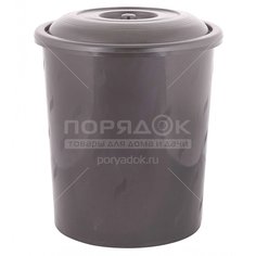 Бак для мусора пластик, 40 л, с крышкой, 58х58х65 см, Альтернатива, М7740 Alternativa