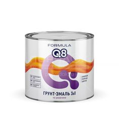 Грунт-эмаль Formula Q8, по ржавчине, белая, 1.9 кг