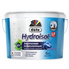 Гидроизоляция Düfa, Hydroisol, гидроизоляционная, эластичная, 6 кг