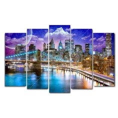 Картина модульная, 125х80 см, 5 модулей, X-302H