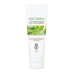 Крем для ног Easy Spa Aloe Centella Foot Cream for dry damaged skin, 75мл
