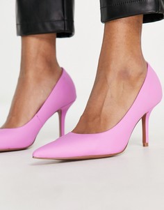Розовые туфли-лодочки на среднем каблуке ASOS DESIGN Salary-Розовый цвет
