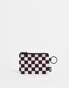 Пудрово-розовый брелок для ключей в шахматную клетку Vans Keep The Change-Розовый цвет