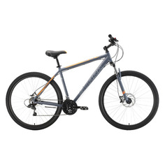 Велосипед STARK Tank HD (2022), горный (взрослый), рама 18", колеса 29", серый/оранжевый, 15.9кг [hq-0005076]