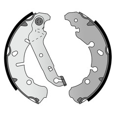 Тормозные колодки NSP NSP0196268686, барабанные, задние