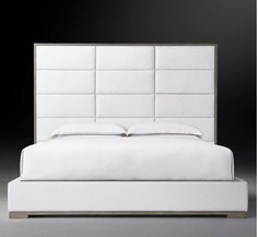 Кровать modena rectangular (idealbeds) белый 241x120x227 см.