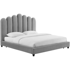 Кровать celine grey (idealbeds) серый 150x135x215 см.