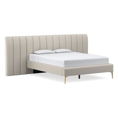 Кровать andes wide (idealbeds) серый 282x97x216 см.