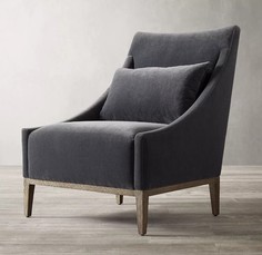 Кресло thibault (idealbeds) серый 74x90x82 см.