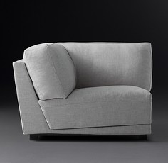 Кресло угловое модульное lars (idealbeds) серый 100x74x100 см.
