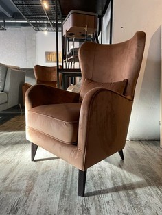 Кресло lawrence (idealbeds) коричневый 77x108x93 см.