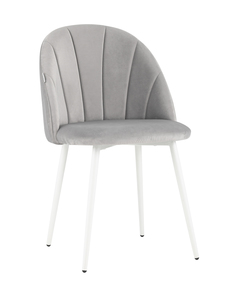 Стул логан велюр (stoolgroup) серый 50x87x50 см.