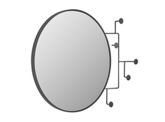 Зеркало с вешалками vianela (la forma) черный 70x51x5 см.