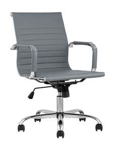 Кресло офисное topchairs city s (stoolgroup) серый 56x89x62 см.