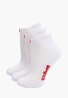 Носки 3 пары Wilson Носки W NO SHOW SOCK 3PR/PK Wh OSFA