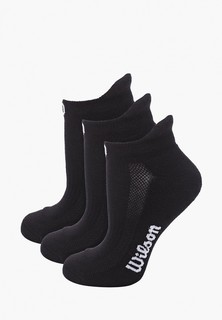 Носки 3 пары Wilson Носки W NO SHOW SOCK 3PR/PK Bk OSFA
