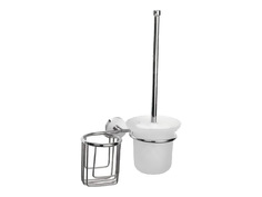 Ерши и гарнитуры для туалета гарнитур для туалета LEDEME L1710-1, держатель для освежителя, хром, белый