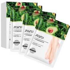 ZOZU, Маска для ног Avocado Nicotinamide, 3х35 г