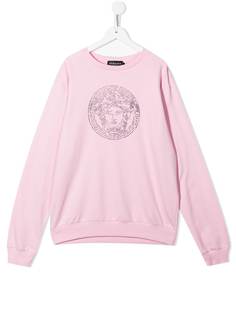 Versace Kids толстовка с декором Medusa