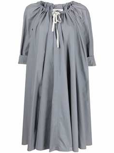 MM6 Maison Margiela платье миди со сборками и завязками