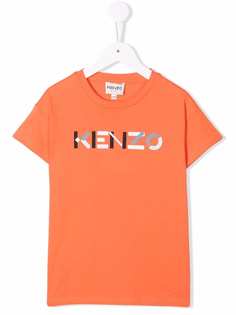 Kenzo Kids футболка из органического хлопка с логотипом