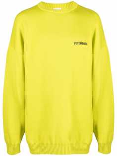 VETEMENTS джемпер с логотипом
