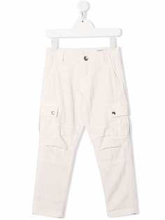 Brunello Cucinelli Kids брюки карго с карманами