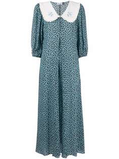 Rixo платье миди с цветочным принтом