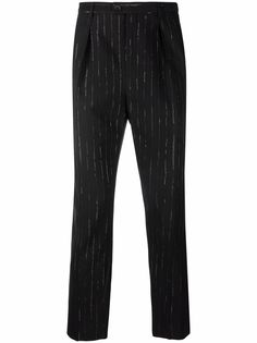 Saint Laurent прямые брюки в тонкую полоску