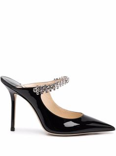 Jimmy Choo лакированные мюли Bing 100