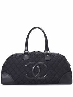 Chanel Pre-Owned стеганая дорожная сумка с логотипом CC