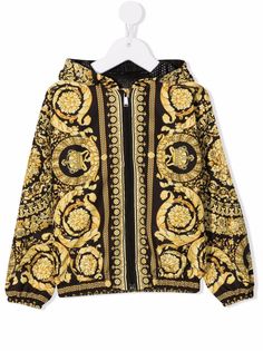 Versace Kids куртка с принтом Baroque