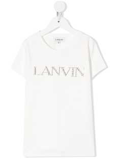 LANVIN Enfant футболка со стразами
