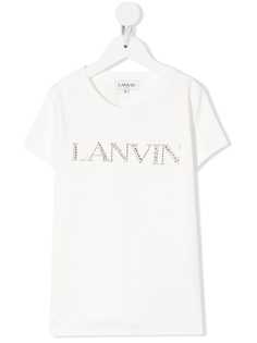 LANVIN Enfant футболка со стразами