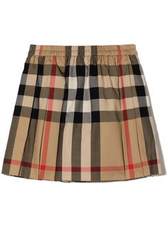 Burberry Kids юбка в клетку Vintage Check