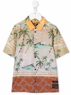 Scotch & Soda рубашка с короткими рукавами и цветочным принтом
