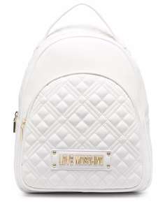 Love Moschino стеганый рюкзак с логотипом