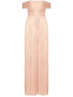 Maria Lucia Hohan плиссированное платье Theia с открытыми плечами