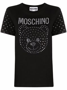 Moschino футболка с кристаллами