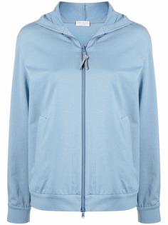 Brunello Cucinelli худи свободного кроя на молнии