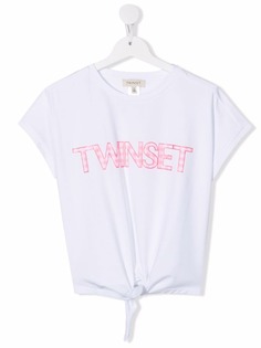TWINSET Kids футболка с логотипом
