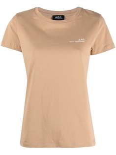 A.P.C. футболка с логотипом