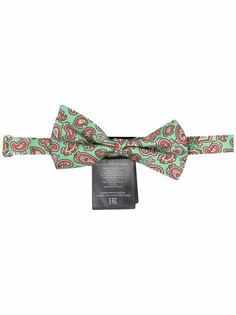 ETRO шелковый галстук-бабочка с принтом пейсли