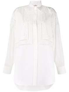 Ermanno Scervino рубашка с английской вышивкой